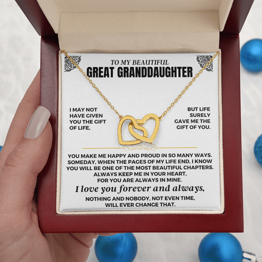 To My Great Granddaughter - Forever Linked Hearts - Gift Set - SS612