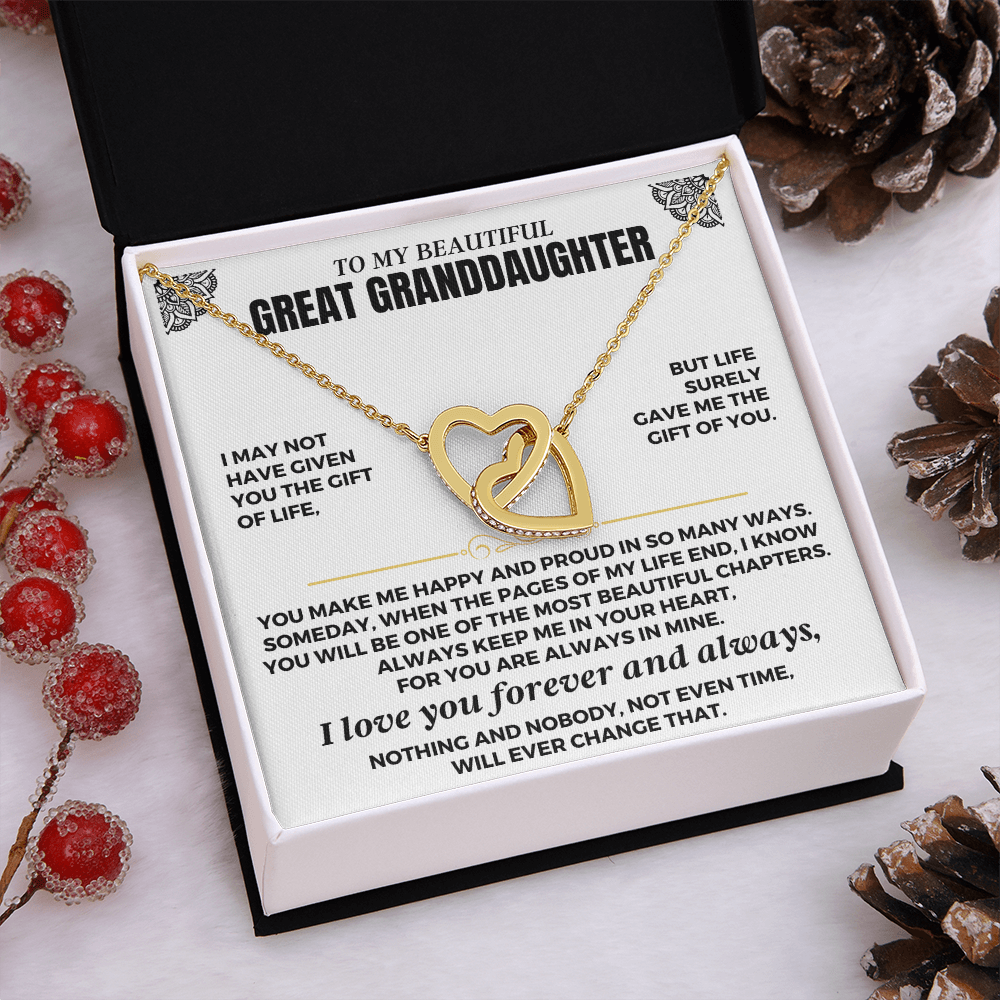 To My Great Granddaughter - Forever Linked Hearts - Gift Set - SS612