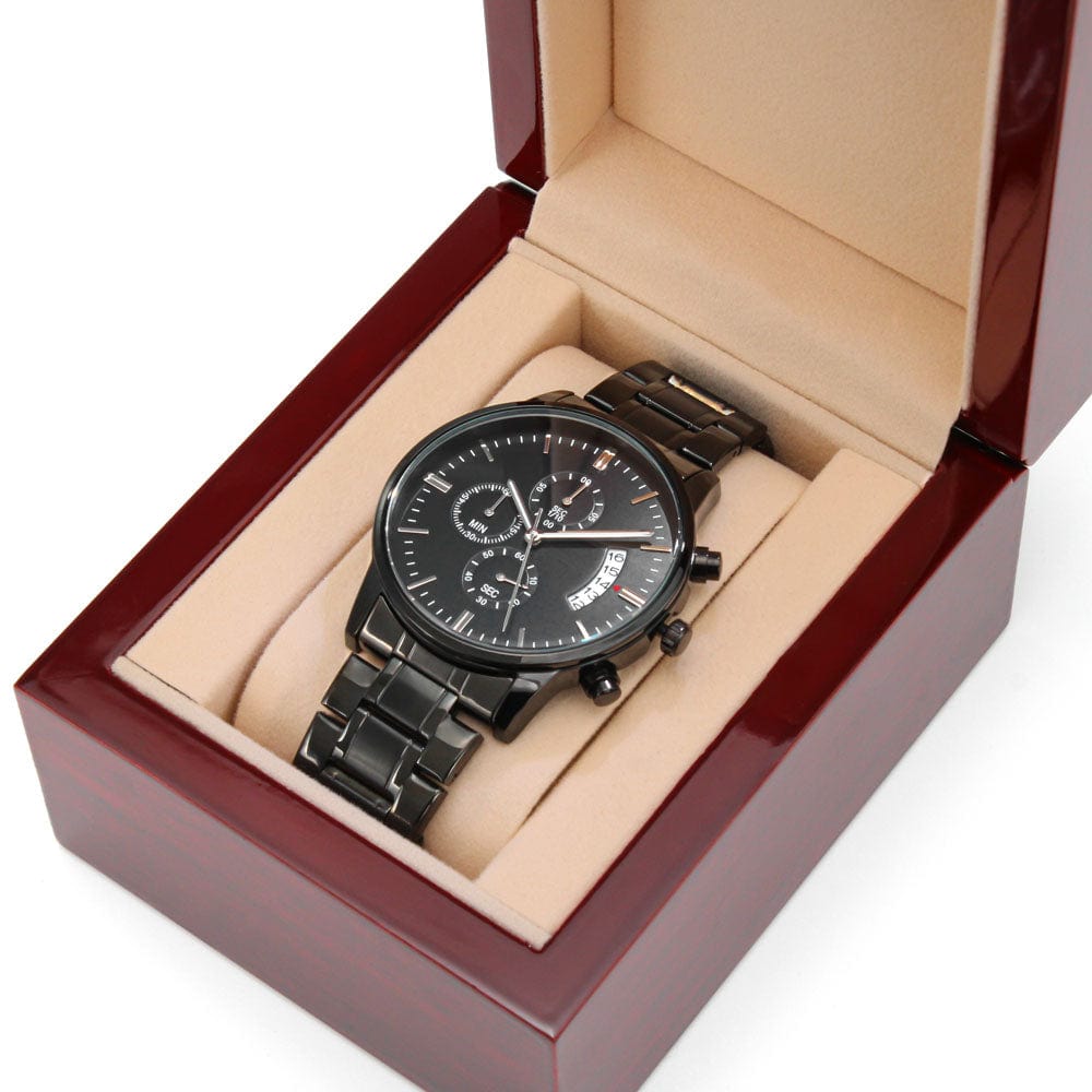 To My Groom - Engraved Premium Watch - SS166-GR