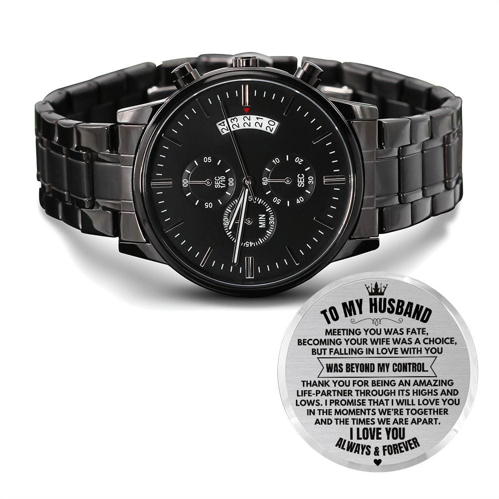To My Husband - Engraved Premium Watch - SS343