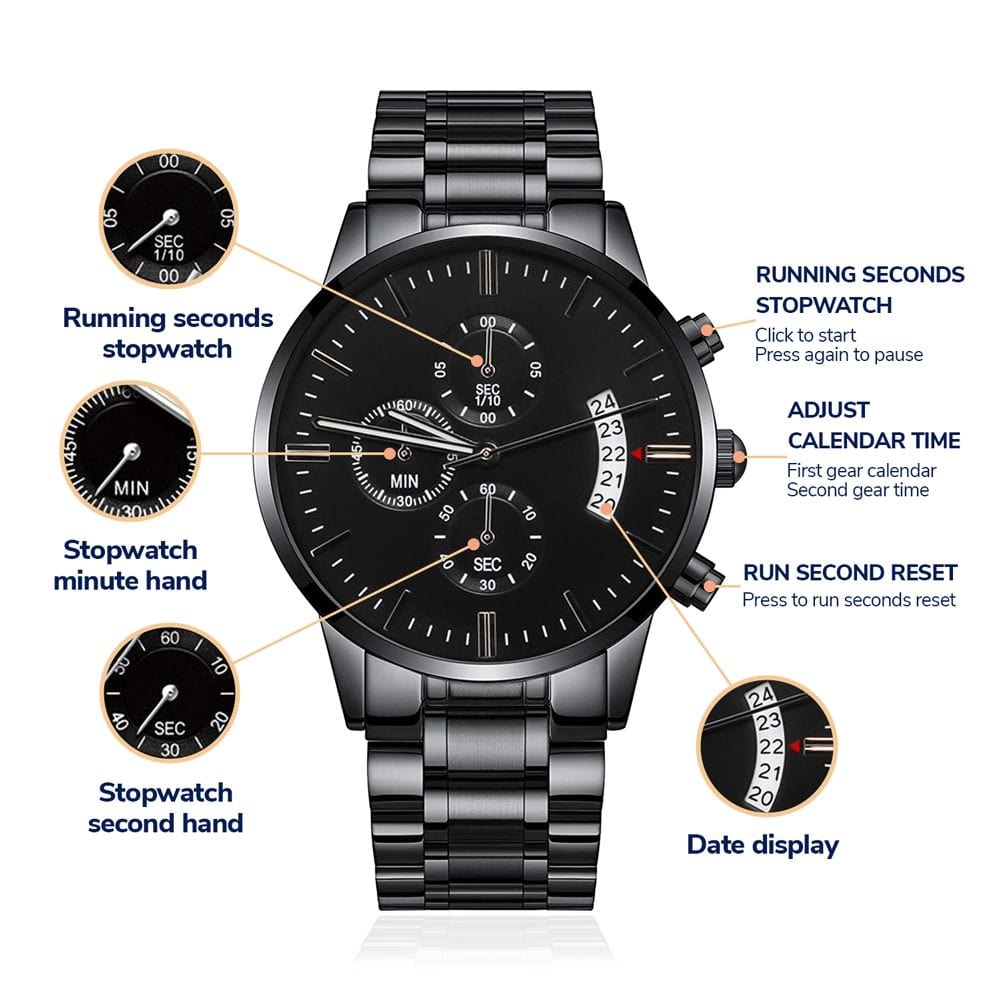 To My Husband - Engraved Premium Watch - SS343