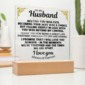 To My Husband - LED-Lit Acrylic Plaque - AC29