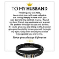 To My Husband | Love You Forever | Braided Bracelet Gift Set - SS581