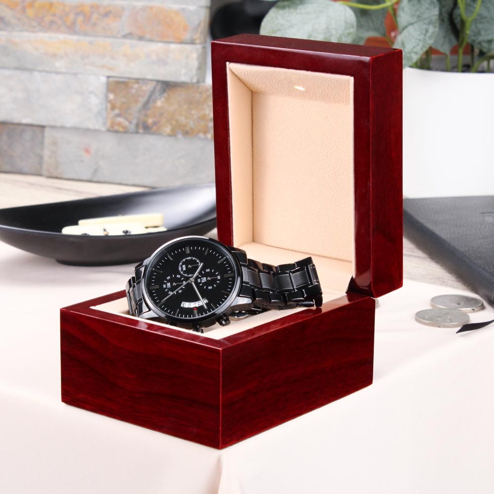 To My Husband - Luxury Engraved Watch - SS07