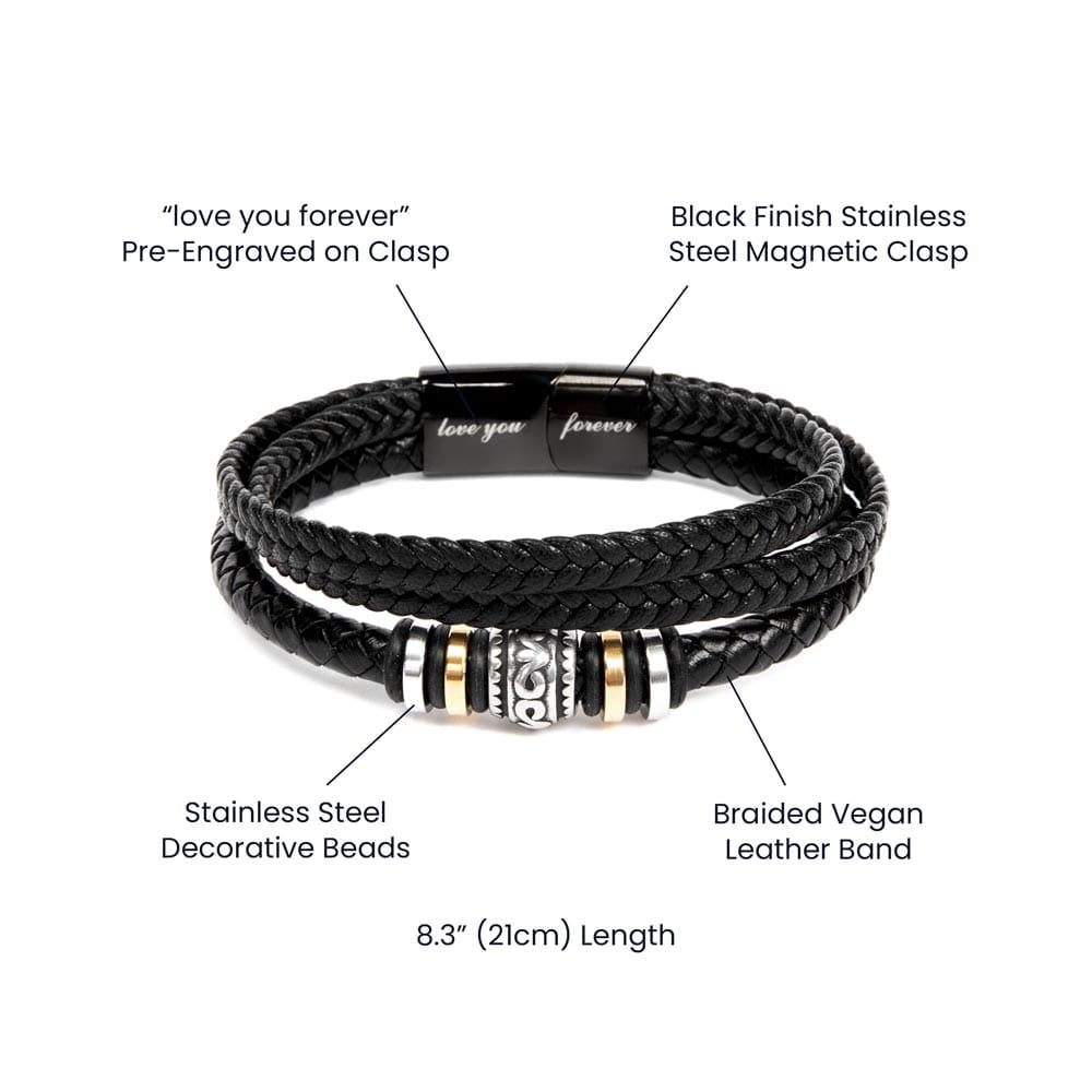 To My Husband - You Are Loved & Appreciated - Braided Bracelet Gift Set - SS617