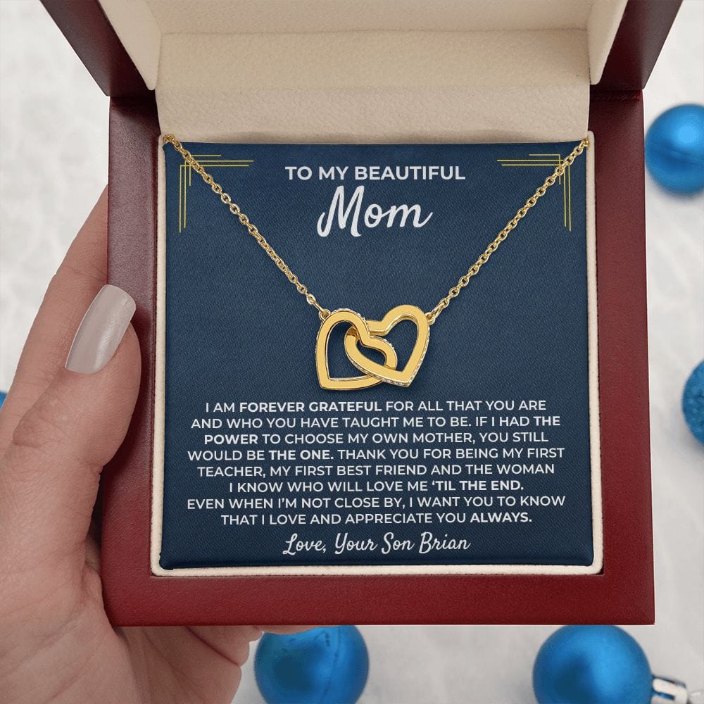 Keepsake message card for mom