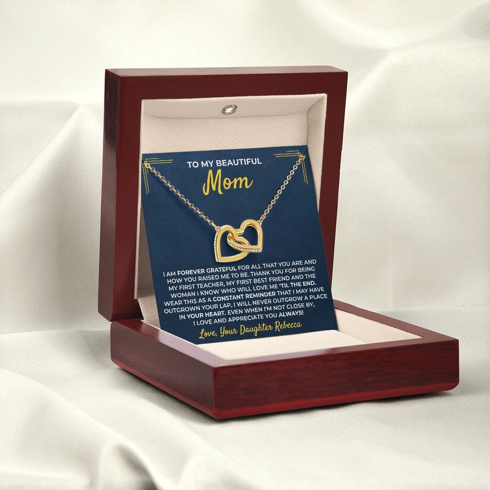 To My Mom - From Daughter - Forever Linked Hearts Gift Set - SS404