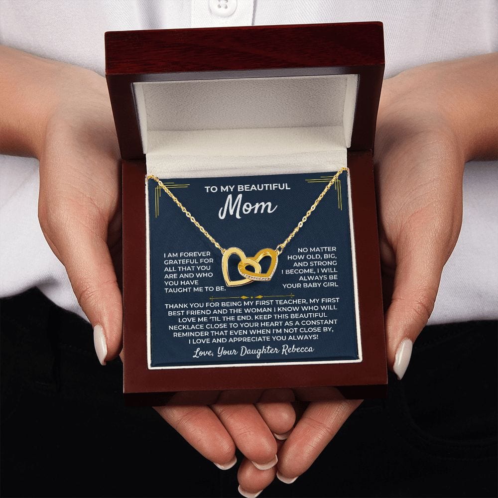To My Mom - From Daughter - Forever Linked Hearts Gift Set - SS405