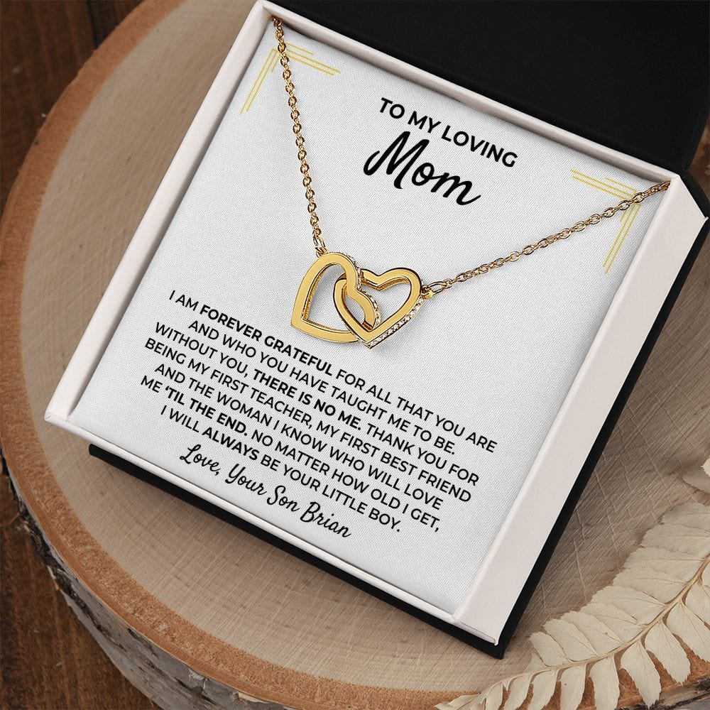 To My Loving Mom - From Son - Interlocked Hearts Gift Set - SS396