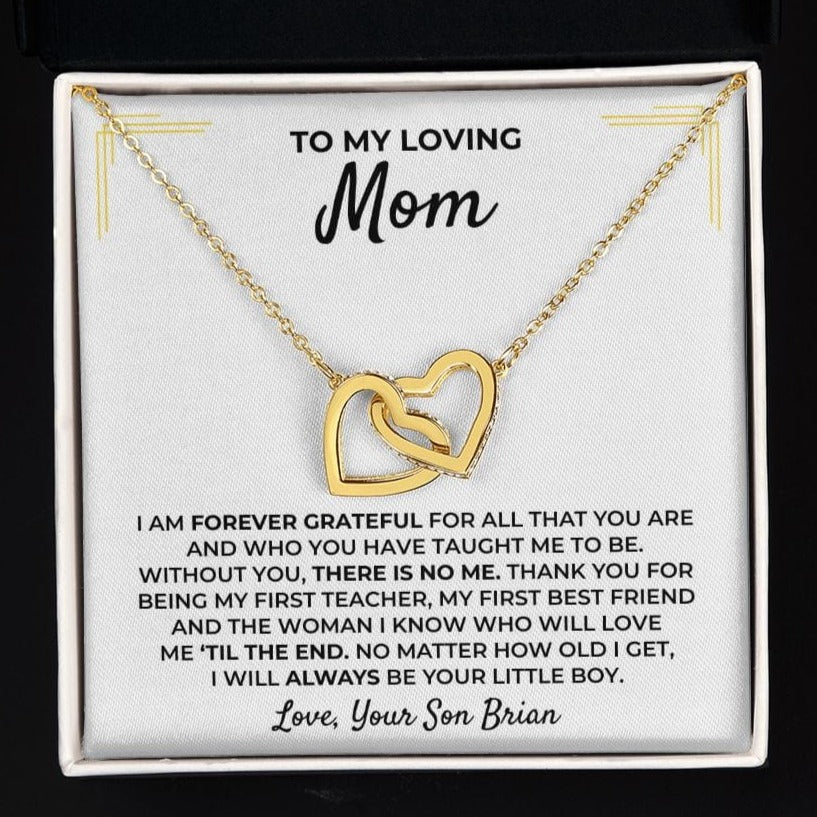 To My Loving Mom - From Son - Interlocked Hearts Gift Set - SS396