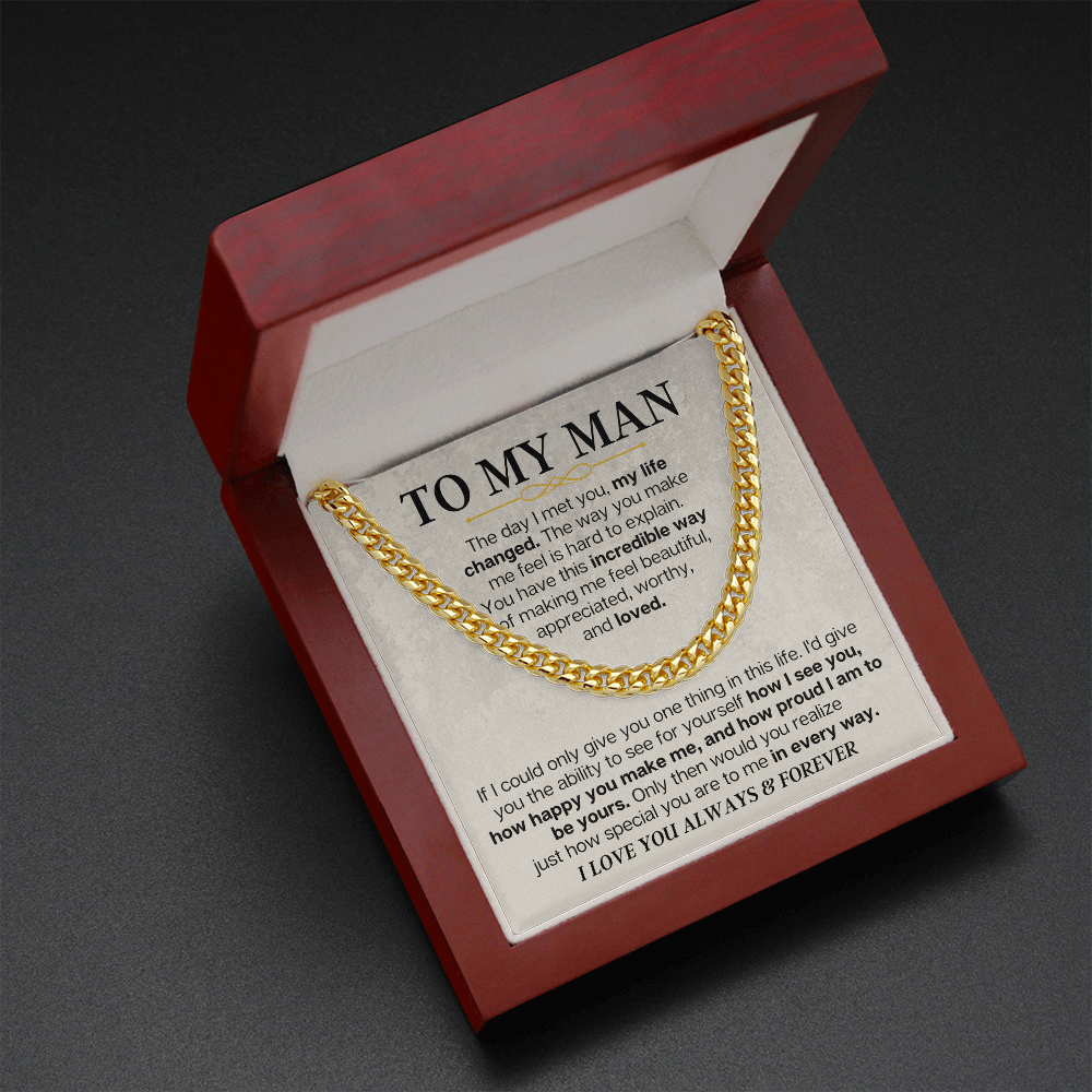 To My Man - Cuban Link - Special Gift Set - SS166