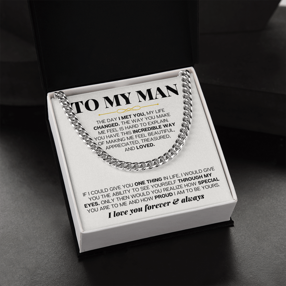 To My Man - Cuban Link - Special Gift Set - SS257