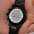 To My Man - Engraved Premium Chronograph Watch - SS524