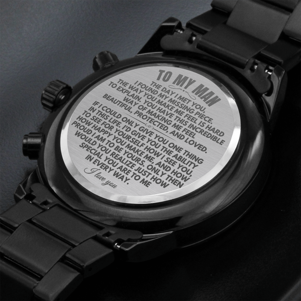 To My Man - Engraved Premium Watch - SS163