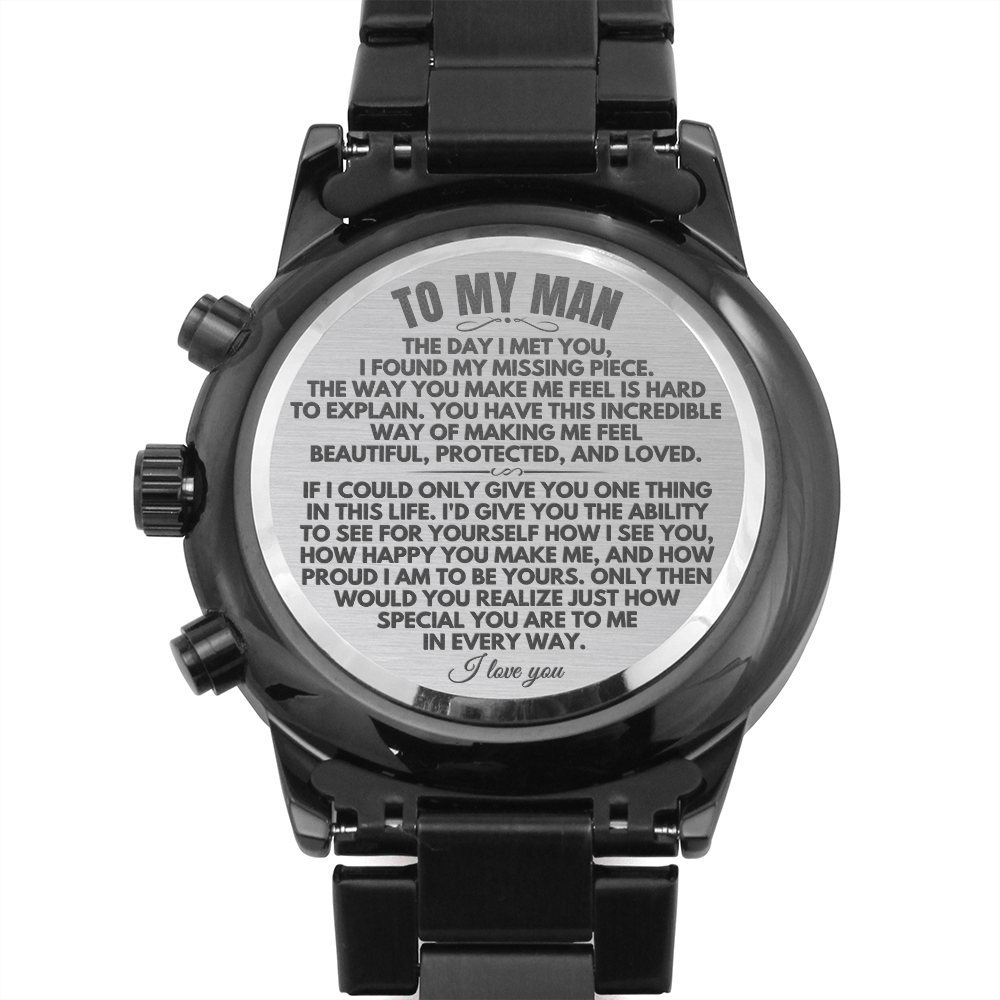 To My Man - Engraved Premium Watch - SS163