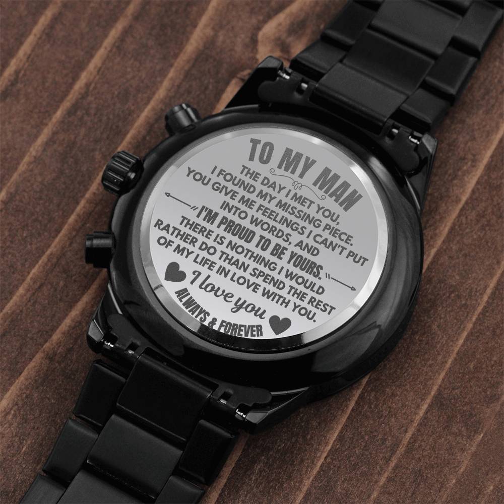 To My Man - Engraved Premium Watch - SS560