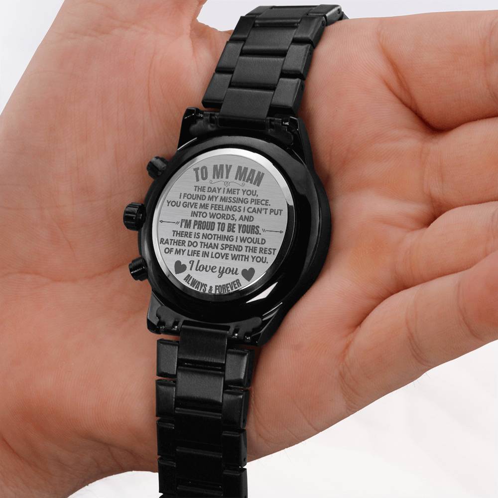 To My Man - Engraved Premium Watch - SS560