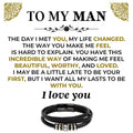 To My Man | Love You Forever | Braided Bracelet Gift Set - SS522