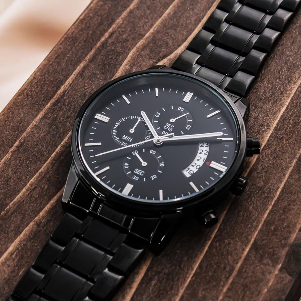To My Man - Luxury Engraved Watch - SS20