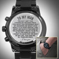To My Man - Luxury Engraved Watch - SS65v2