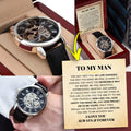 To My Man - Premium Automatic Openwork Watch - Gift Set - SS166-OW