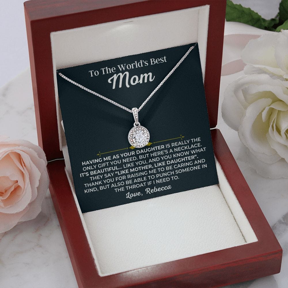 Necklace worn