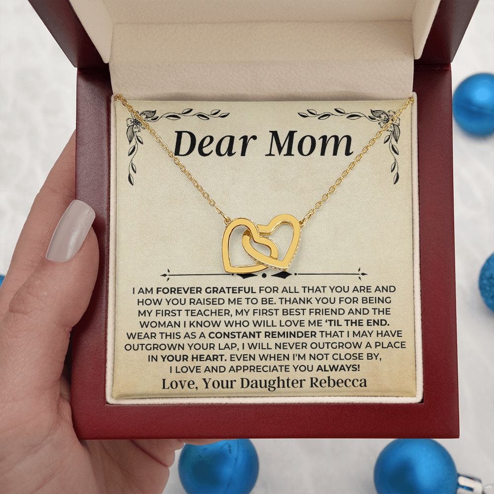 To My Mom - From Daughter - Forever Linked Hearts Gift Set - SS404V2