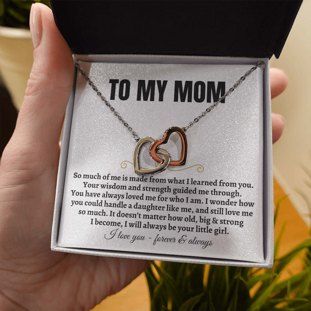 Necklace in the mahogany style luxury box with LED