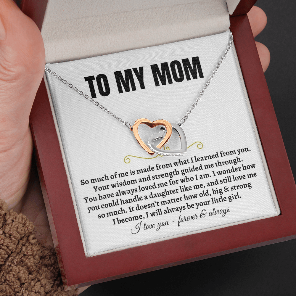 Keepsake message card for mom