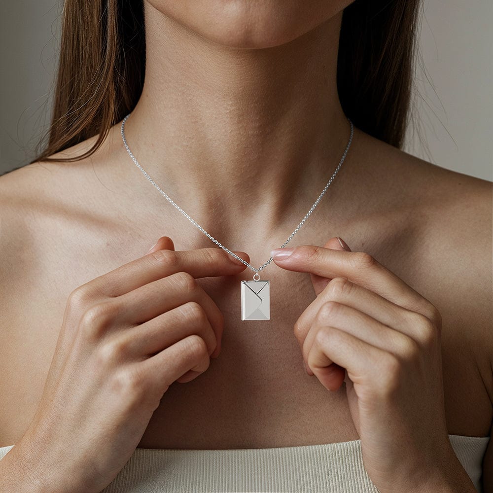 To My Mom - Love Letter Necklace - Gift Set - SS608E
