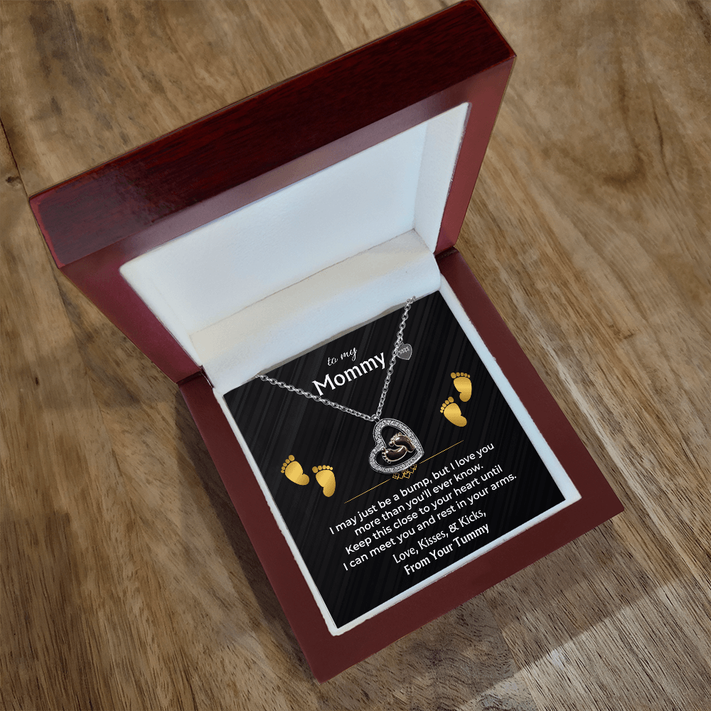 To My Mommy – Baby Feet S925 Necklace Gift Set for Expecting Moms - SS609