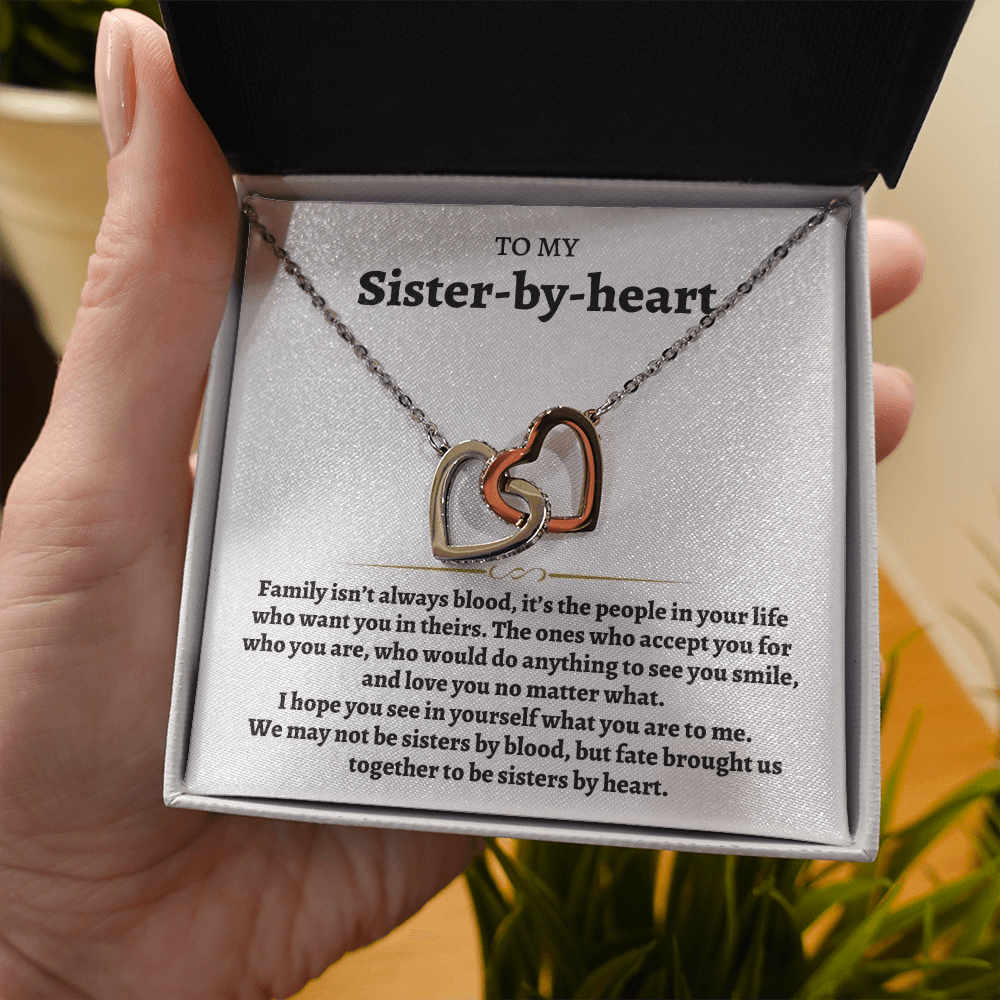 To My Sister-by-heart - Interlocked Hearts Gift Set - SS79