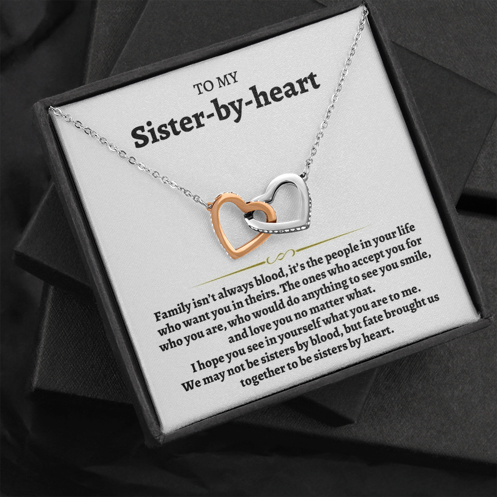 To My Sister-by-heart - Interlocked Hearts Gift Set - SS79