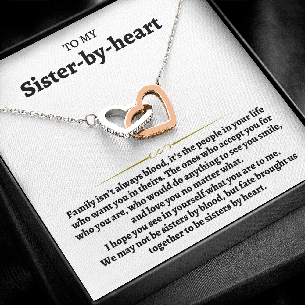 To My Sister-by-heart - Interlocked Hearts Gift Set - SS79
