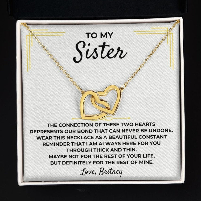 To My Sister - Interlocked Hearts Gift Set - SS382