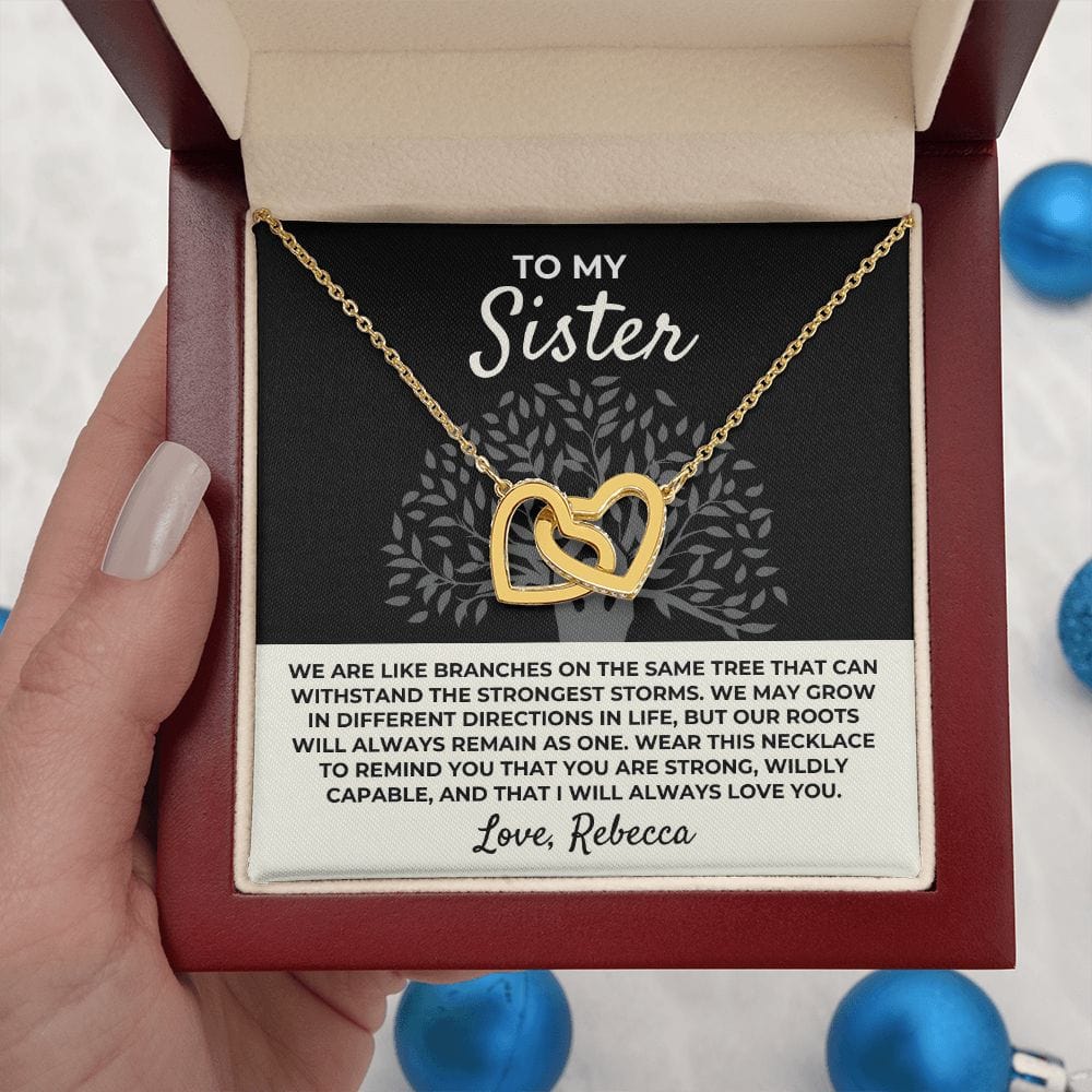 To My Sister - Interlocked Hearts Gift Set - SS389