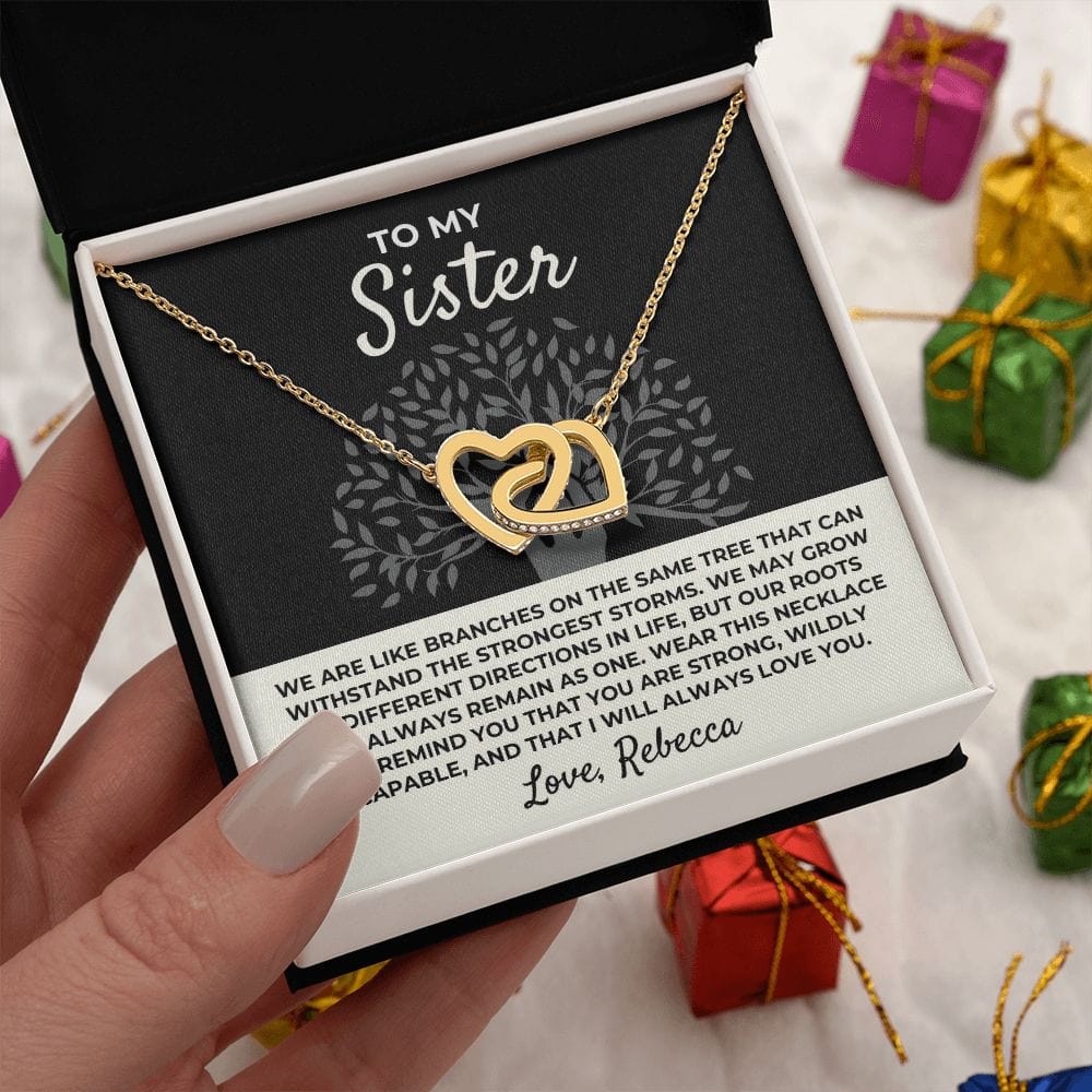 To My Sister - Interlocked Hearts Gift Set - SS389