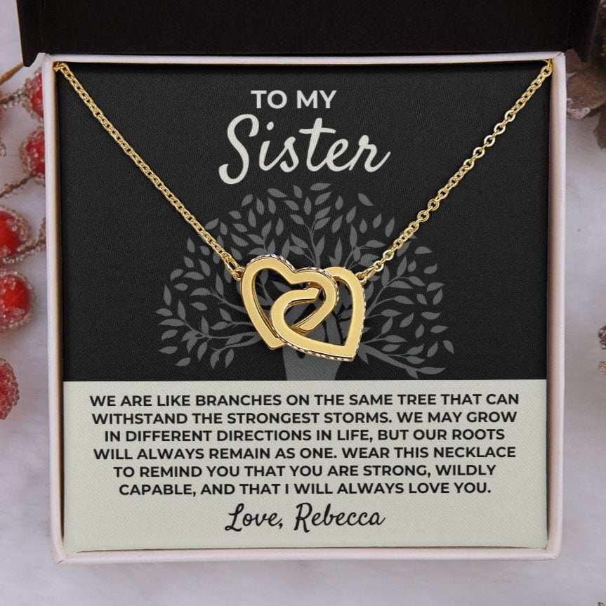 To My Sister - Interlocked Hearts Gift Set - SS389