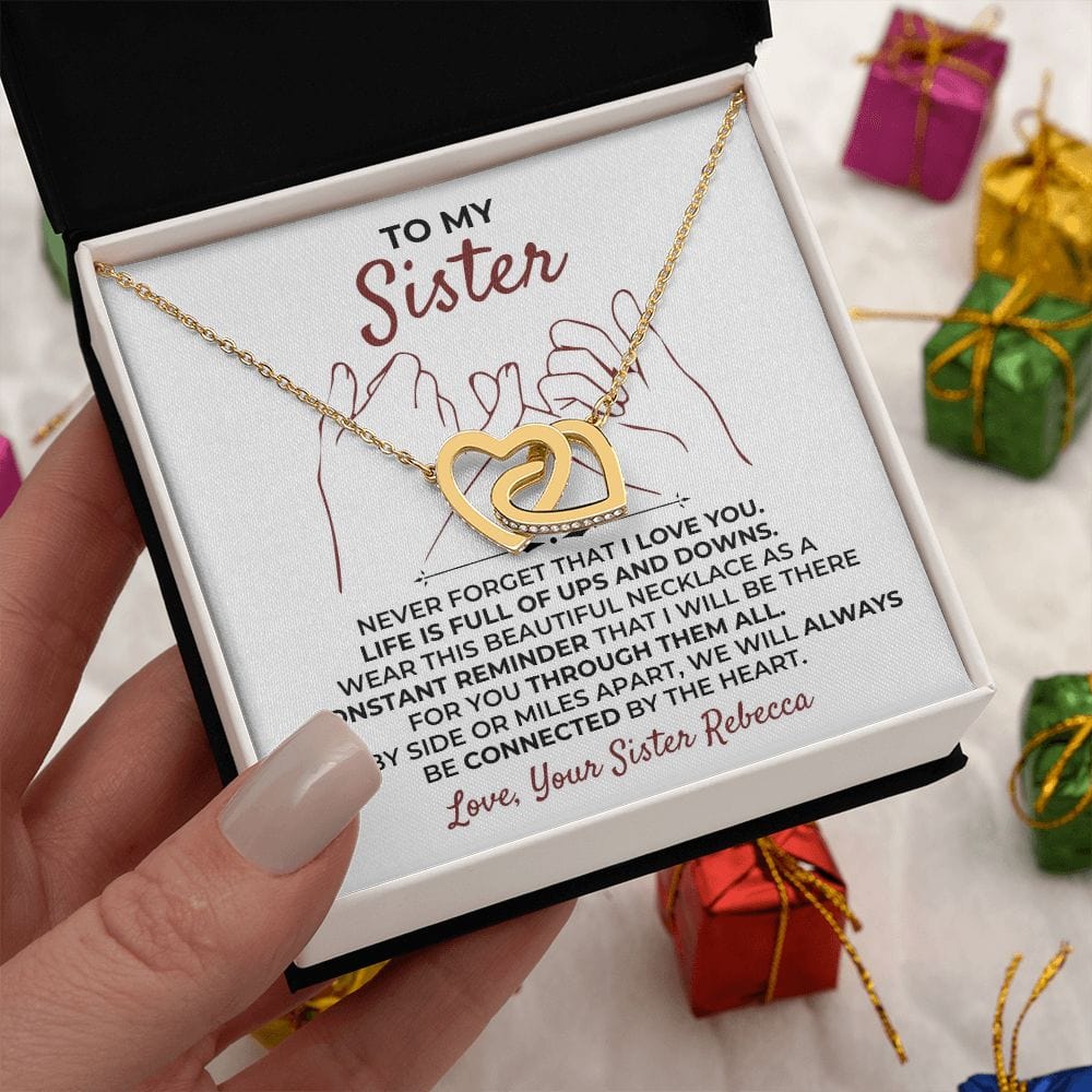 To My Sister - Interlocked Hearts Gift Set - SS399
