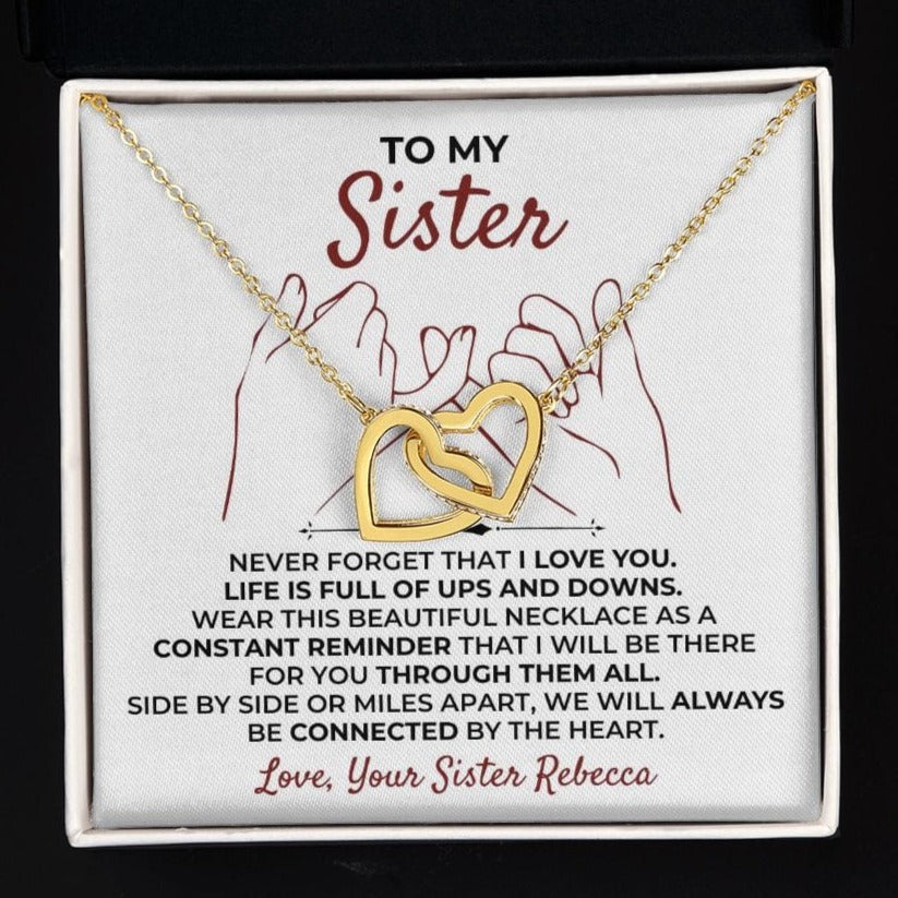 To My Sister - Interlocked Hearts Gift Set - SS399