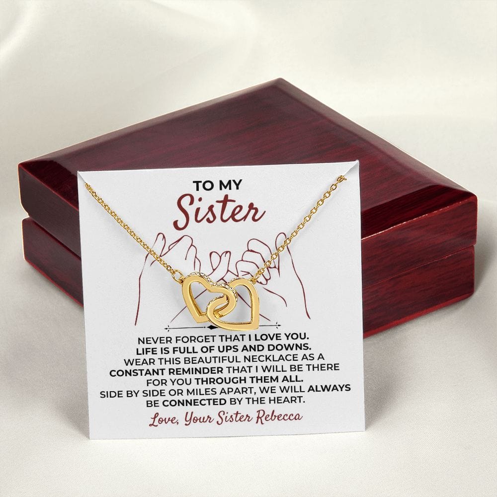 To My Sister - Interlocked Hearts Gift Set - SS399