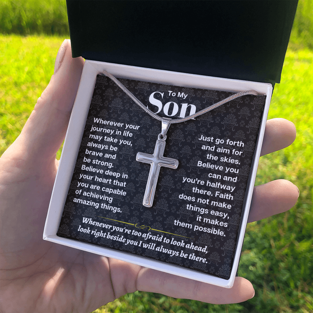 To My Son - Artisan-Crafted Cross - Gift Set - SS178S