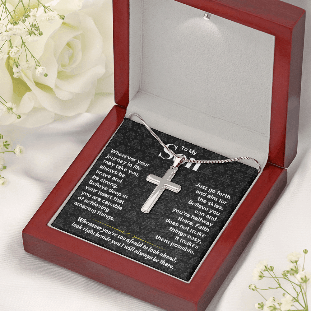 To My Son - Artisan-Crafted Cross - Gift Set - SS178S