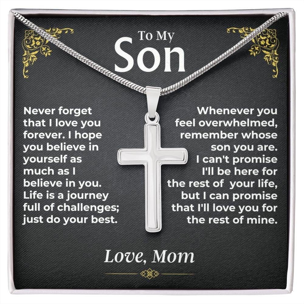 To My Son - Artisan-Crafted Cross - Gift Set - SS482C