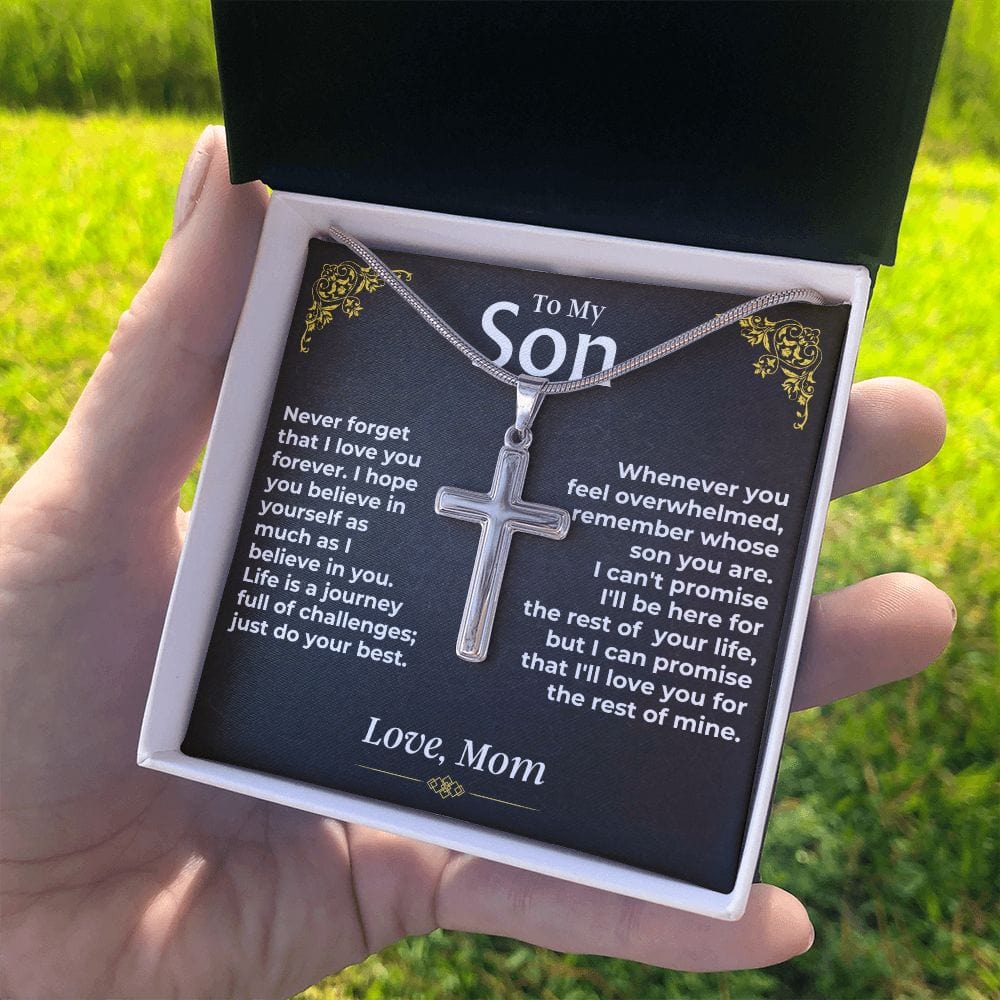 To My Son - Artisan-Crafted Cross - Gift Set - SS482C