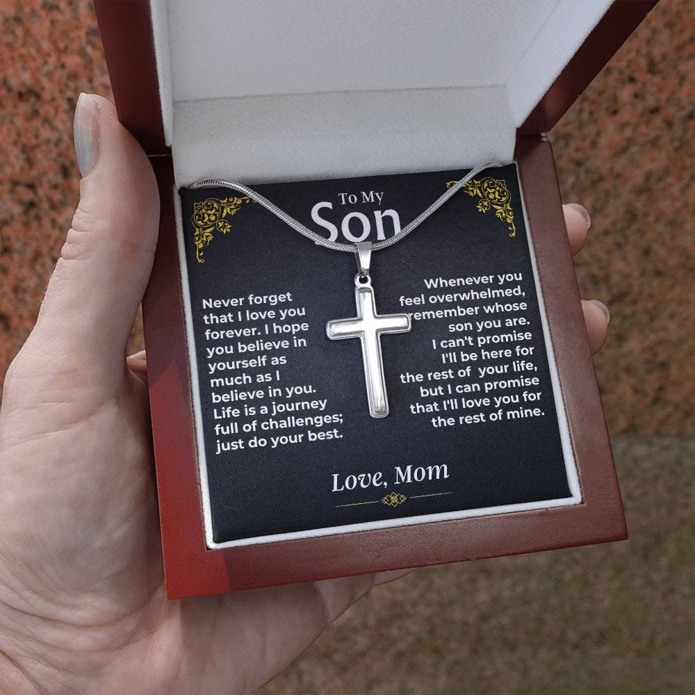 To My Son - Artisan-Crafted Cross - Gift Set - SS482C