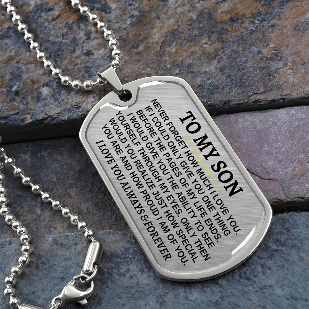 To My Son - Beautiful Love Tag - SS297