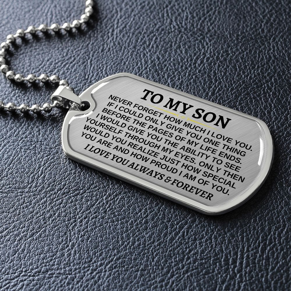 To My Son - Beautiful Love Tag - SS297