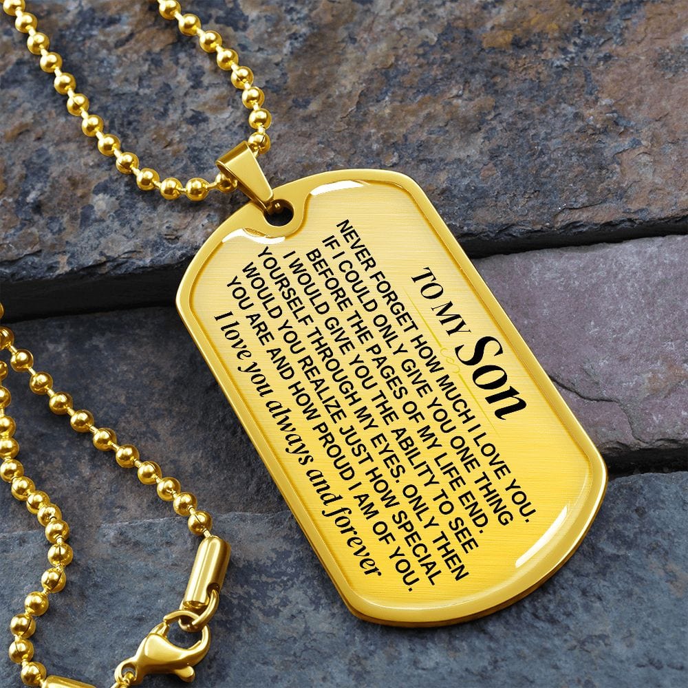 To My Son - Beautiful Love Tag - SS297V2