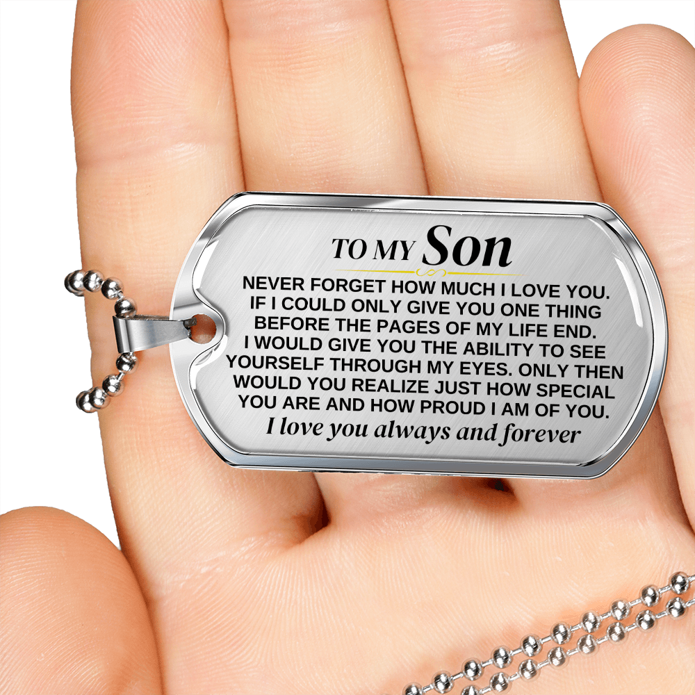 To My Son - Beautiful Love Tag - SS297V2